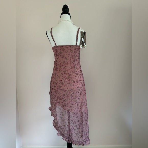 NEW Ruffle Asymmetric Floral Cami Maxi Dress - Picture 4 of 7